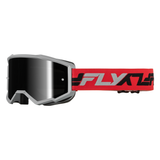 Fly Racing Zone Goggle - Red/Grey with Black Mirror/Smoke Lens