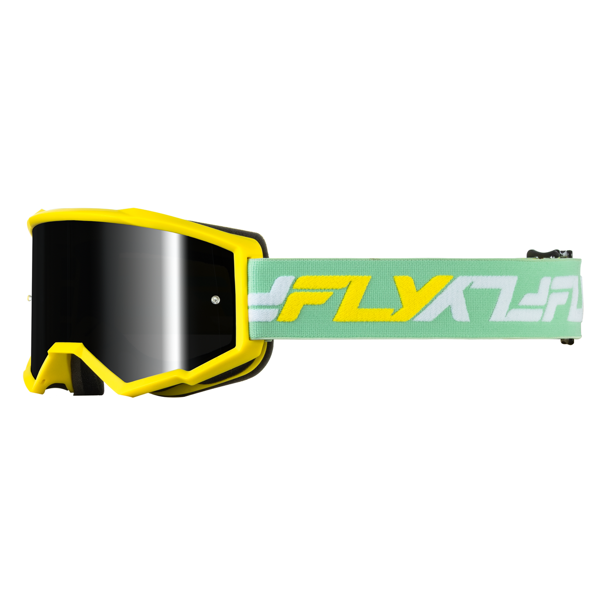 Fly Racing Zone Goggle - Yellow/Green with Black Mirror/Smoke Lens