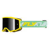 Fly Racing Zone Goggle - Yellow/Green with Black Mirror/Smoke Lens