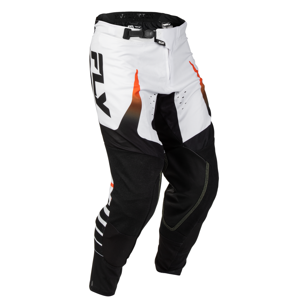 Fly Racing Evolution DST Bolt Pants - White/Black/Orange