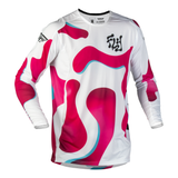 Fly Racing Lite Vibe Jersey - White/Pink/Blue
