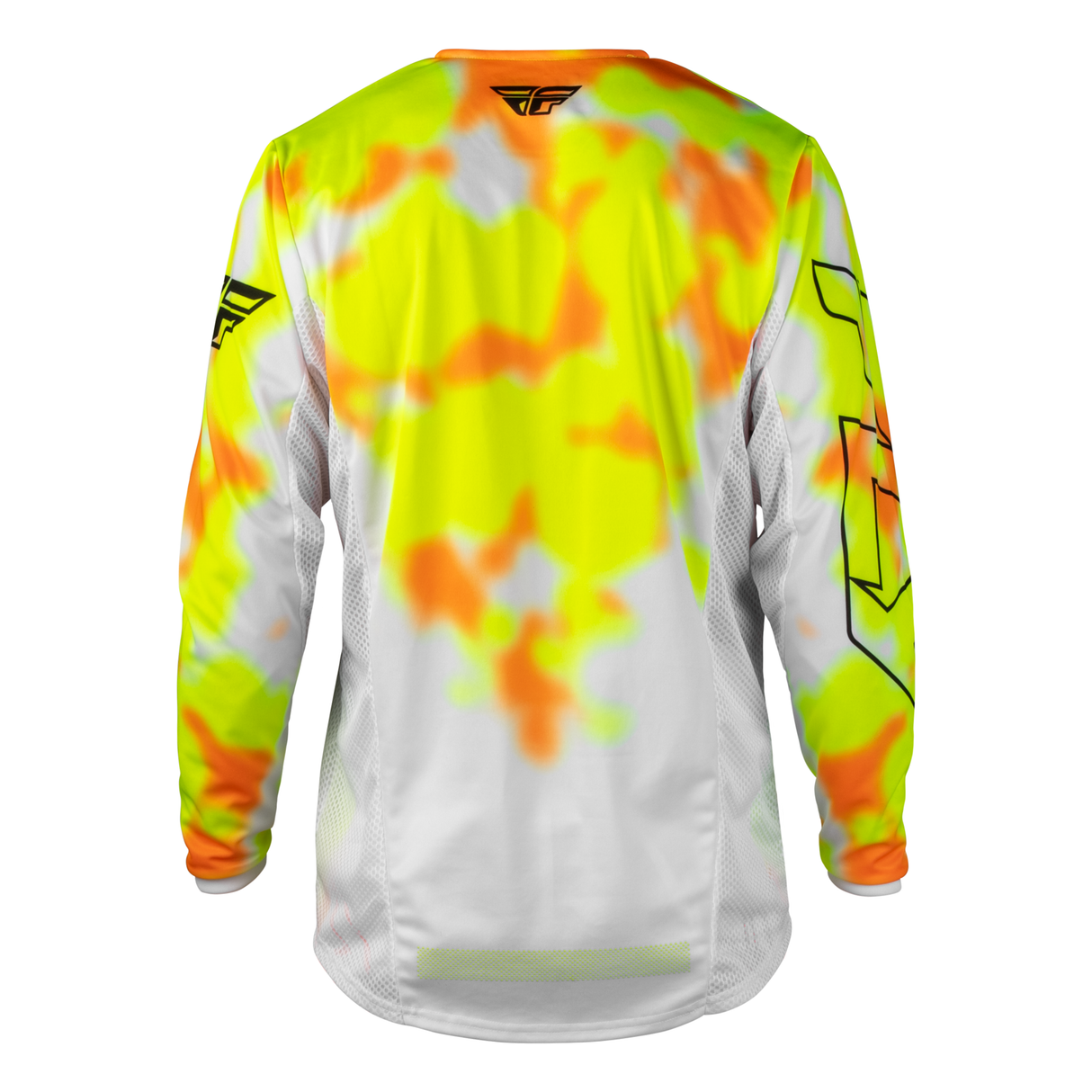 Fly Racing Kinetic Blur Jersey - White/Hi-Vis/Orange