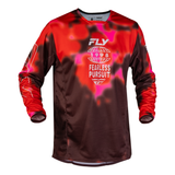 Fly Racing Kinetic Blur Jersey - Red/Maroon