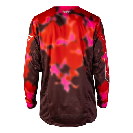 Fly Racing Kinetic Blur Jersey - Red/Maroon