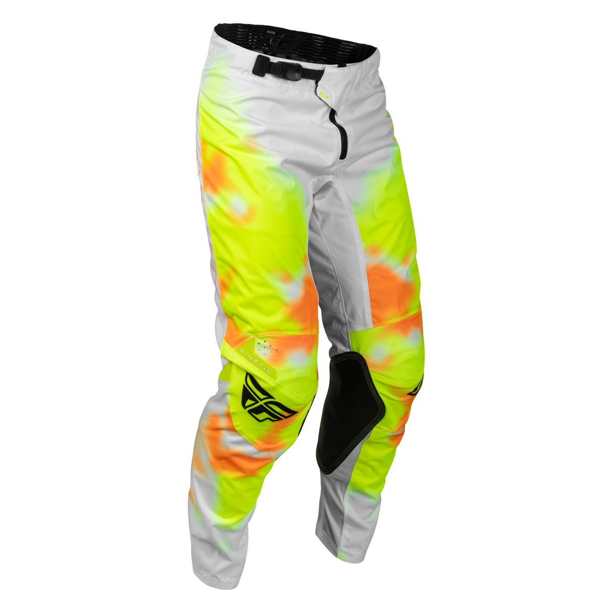 Fly Racing Kinetic Blur Pants - White/Hi-Vis/Orange