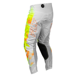 Fly Racing Kinetic Blur Pants - White/Hi-Vis/Orange