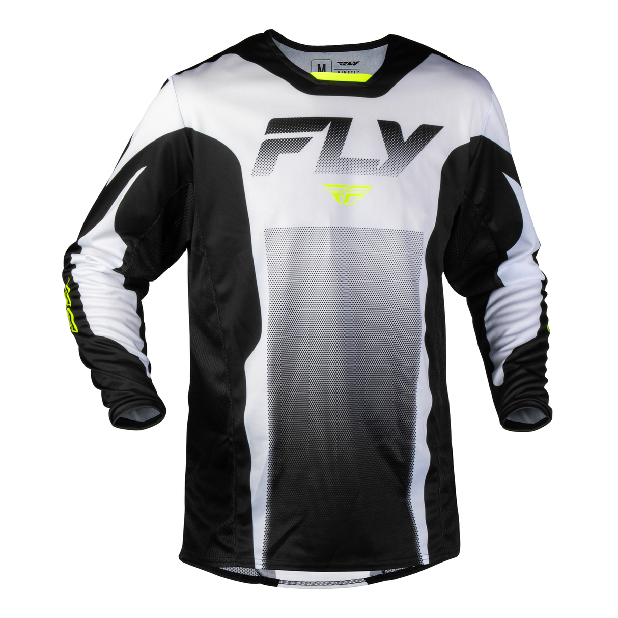 Fly Racing Kinetic Fade Jersey - White/Black/Hi-Vis