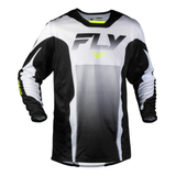 Fly Racing Kinetic Fade Jersey - White/Black/Hi-Vis