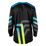 Fly Racing Kinetic Volt Jersey - Black/Grey/Teal/Yellow