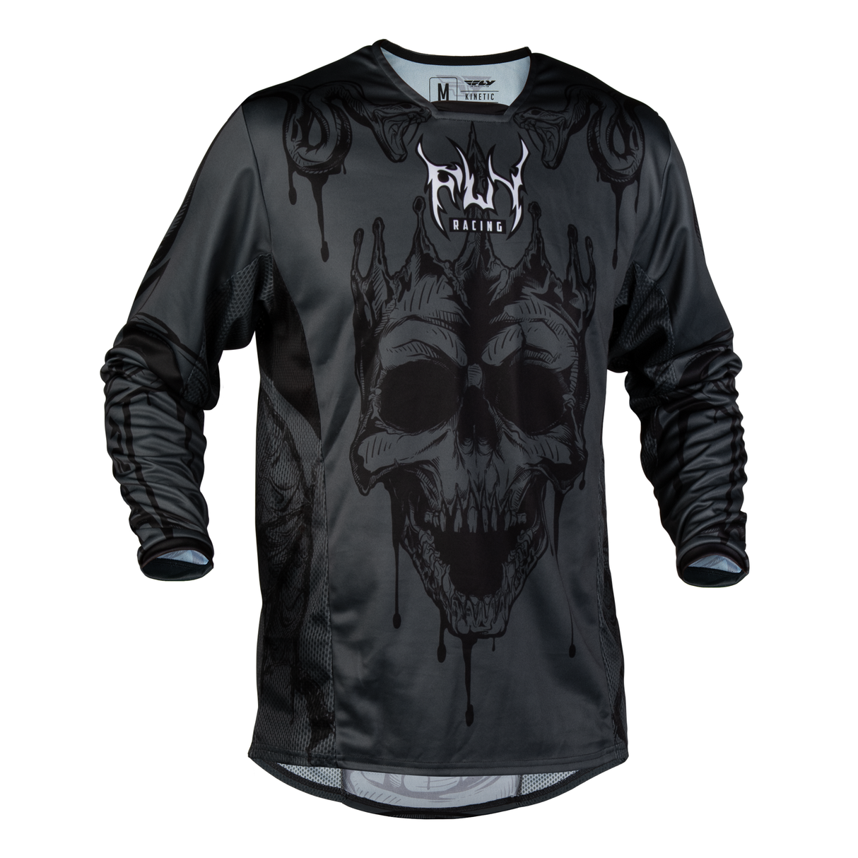 Fly Racing Kinetic Dark Series Jersey - Grey/Black