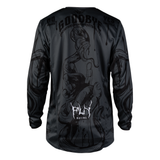 Fly Racing Kinetic Dark Series Jersey - Grey/Black