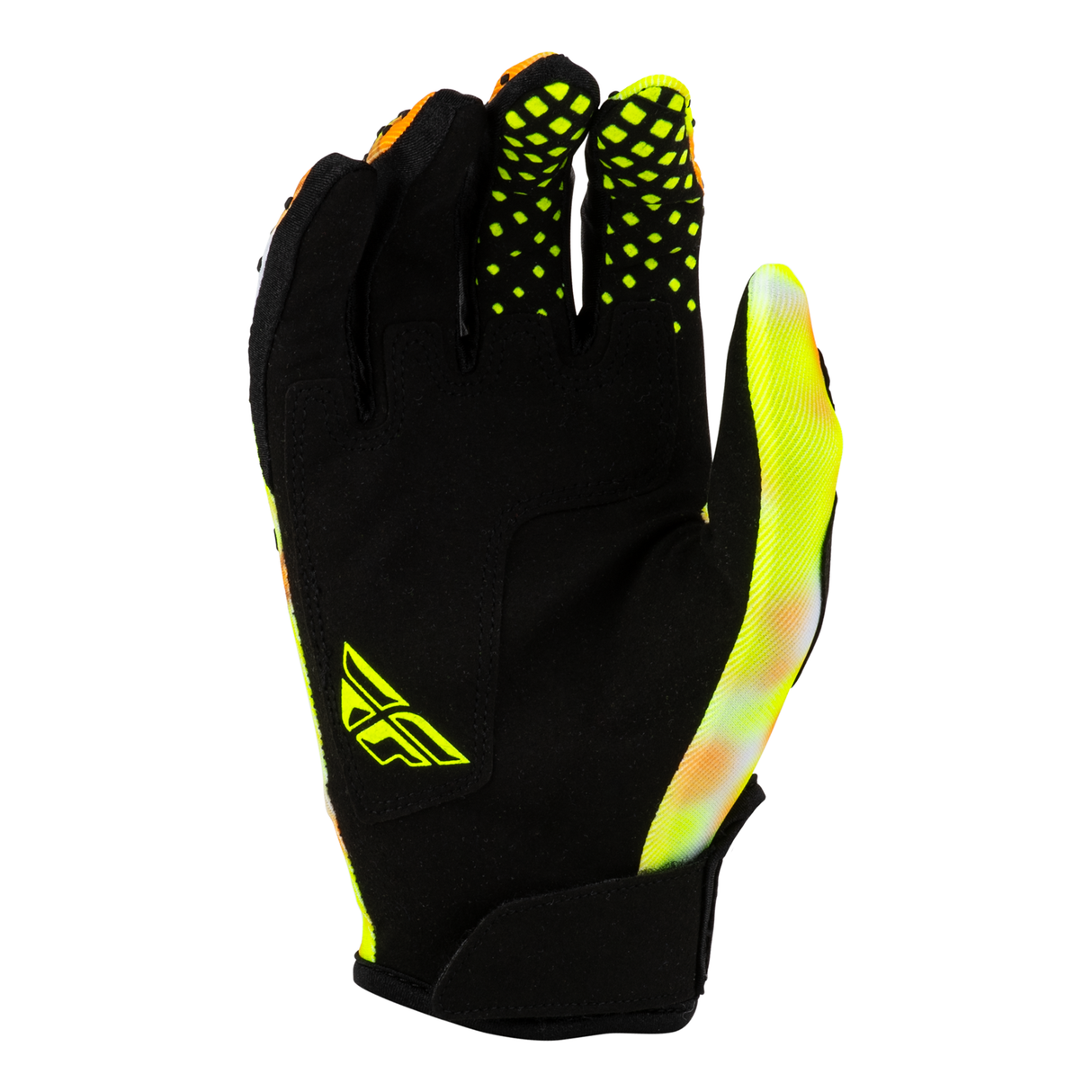 Fly Racing Kinetic Blur Gloves - White/Hi-Vis/Orange