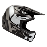 Fly Racing Youth Kinetic Scrap Helmet - Black/White/Grey
