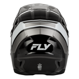 Fly Racing Youth Kinetic Scrap Helmet - Black/White/Grey
