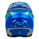 Fly Racing Youth Kinetic Scrap Helmet - Blue/Light Blue/Grey