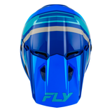 Fly Racing Youth Kinetic Scrap Helmet - Blue/Light Blue/Grey