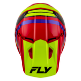 Fly Racing Youth Kinetic Scrap Helmet - Red/Hi-Vis/Purple/Black