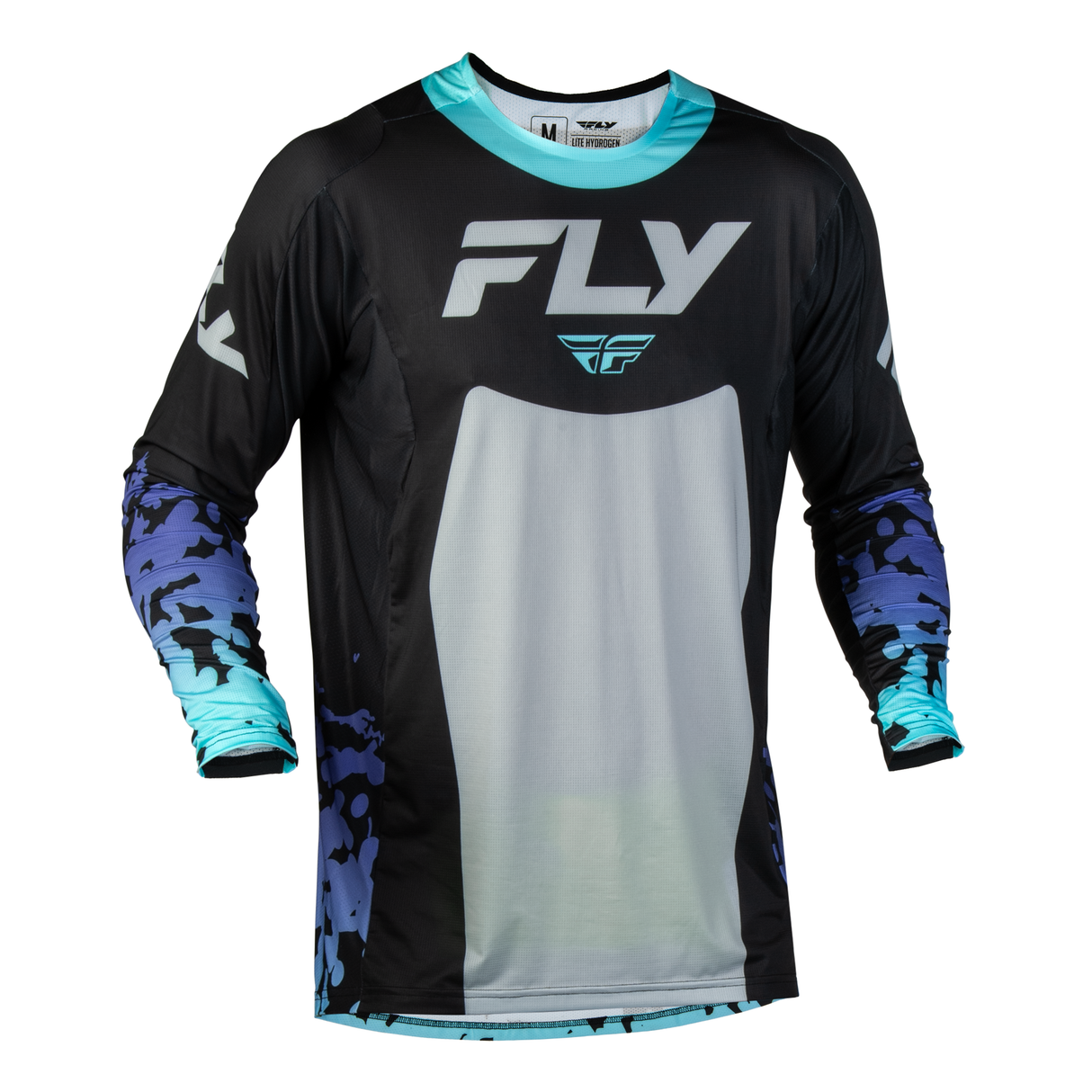 Fly Racing Youth Lite Flake Jersey - Black/Grey/Multi