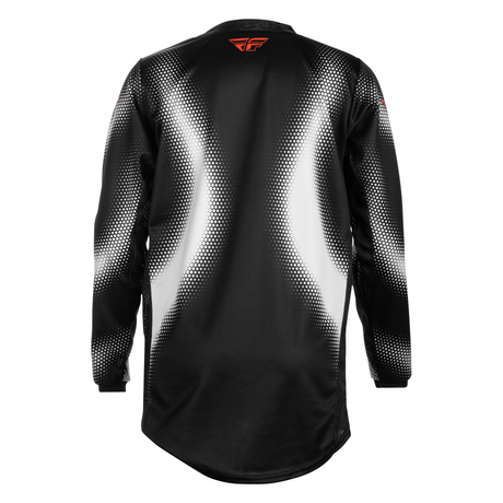 Fly Racing Youth Kinetic Torch Jersey - Black/White/Orange