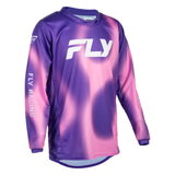 Fly Racing Youth Kinetic Torch Jersey - Purple/Pink