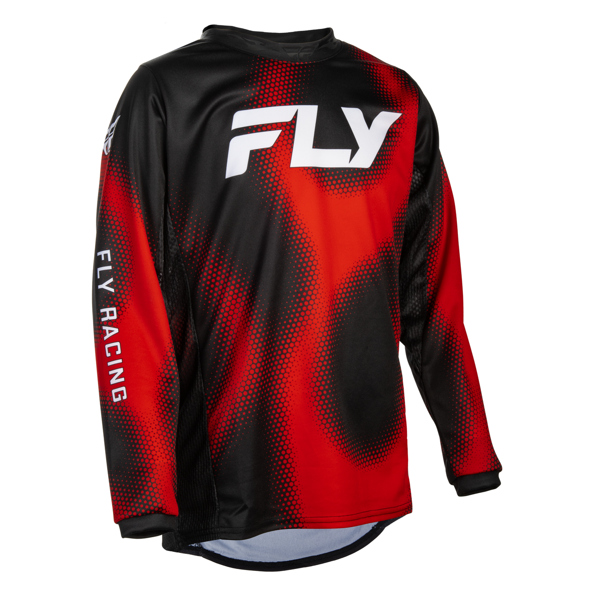 Fly Racing Youth Kinetic Torch Jersey - Black/Red/White