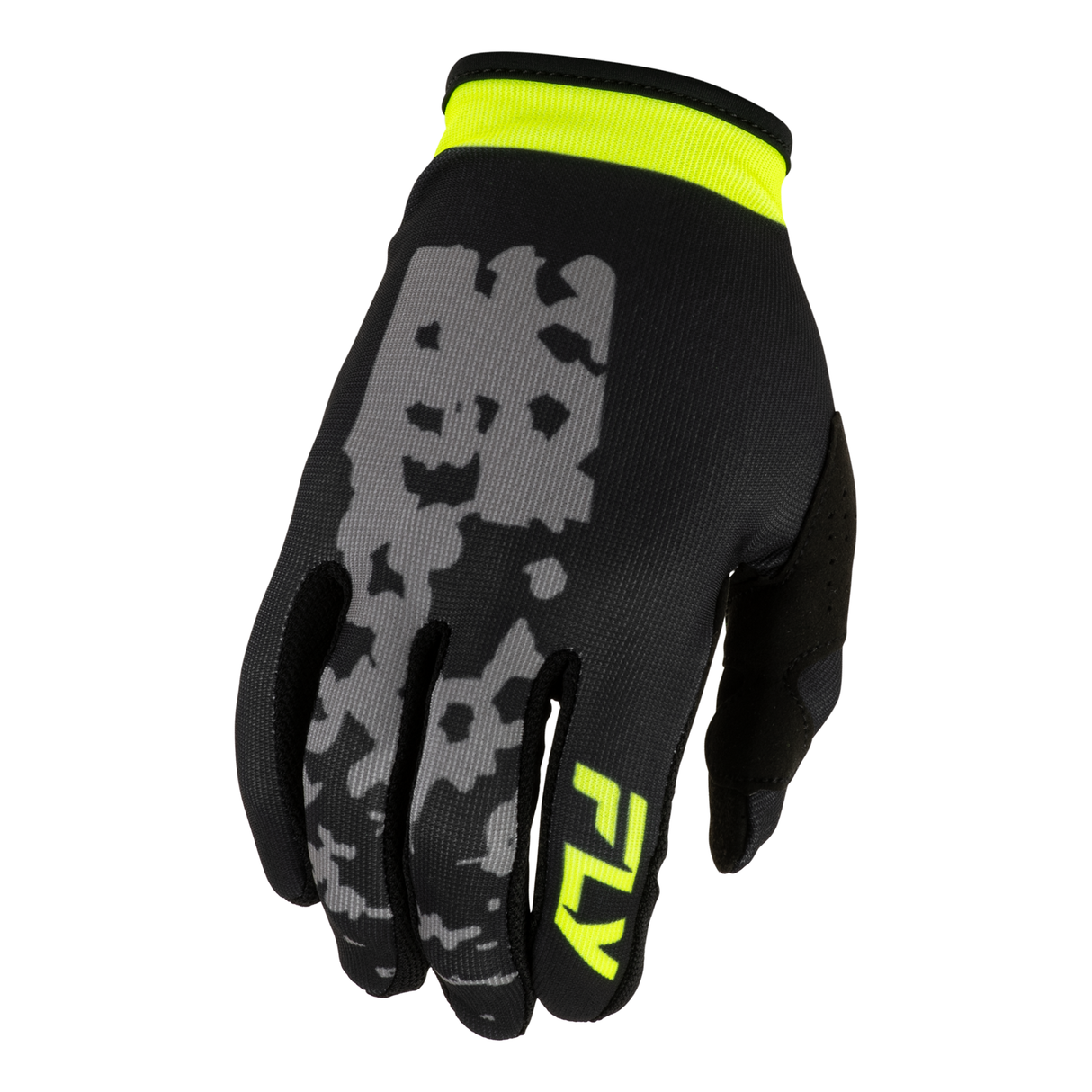 Fly Racing Youth Lite Flake Gloves - Grey/Hi-Vis/Black