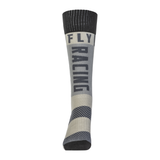Fly Racing Youth MX Sock Thick - Grey/Black