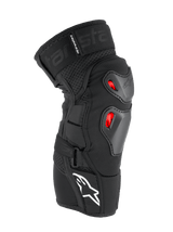 BIONIC PRO PLASMA KNEE PROTECTOR - Black/Red/WHITE Alpinestars motocross kit