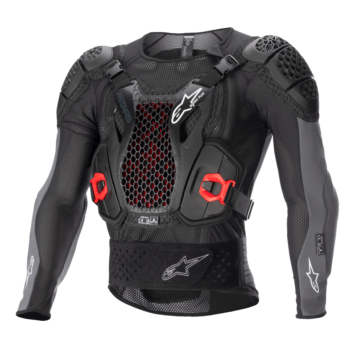 BIONIC PLUS V2 PROTECTION JACKET - BLACK/ANTHRACITE/RED