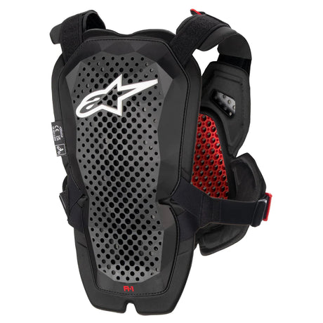 ALPINESTARS ANTHRACITE BLACK RED A-1 PRO CHEST PROTECTOR