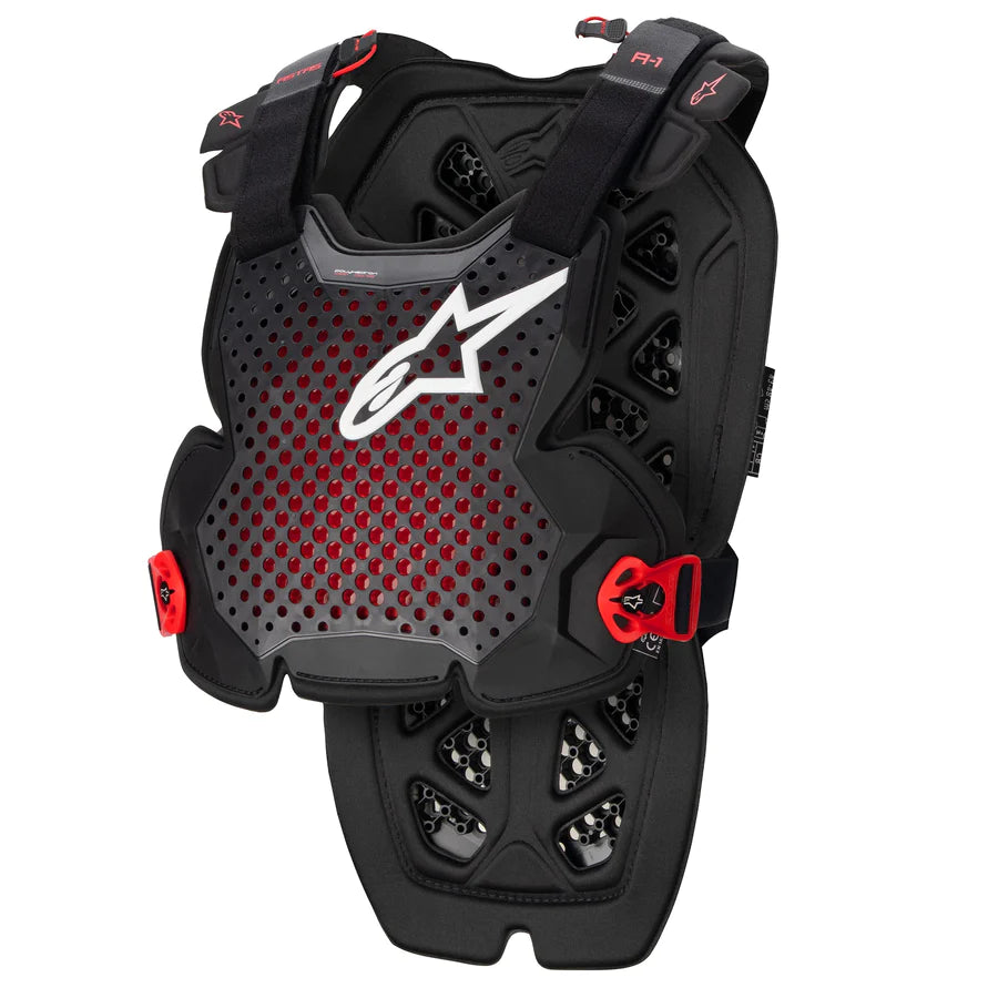 ALPINESTARS ANTHRACITE BLACK RED A-1 PRO CHEST PROTECTOR