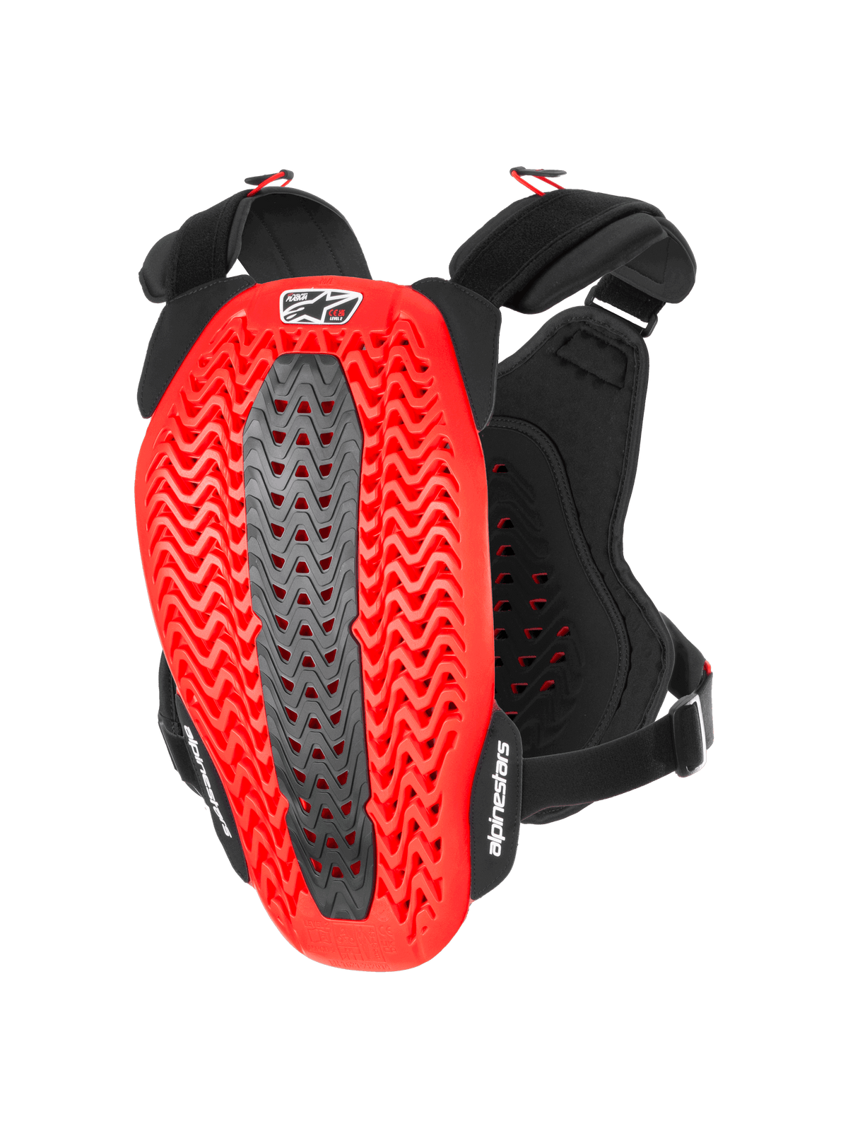 A-5 PLASMA CHEST PROTECTOR - Black/Red/WHITE