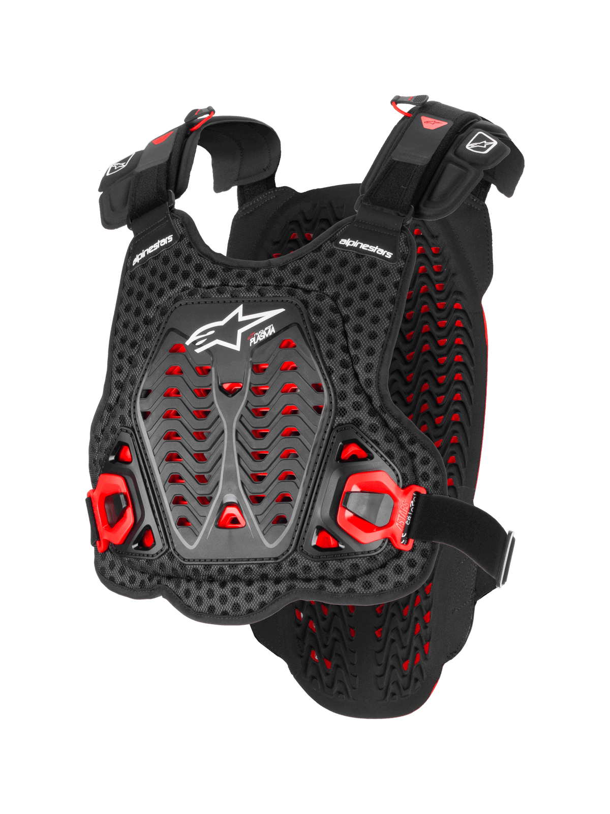 A-5 PLASMA CHEST PROTECTOR - Black/Red/WHITE Alpinestars motocross kit