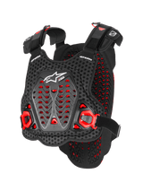 A-5 PLASMA CHEST PROTECTOR - Black/Red/WHITE Alpinestars motocross kit