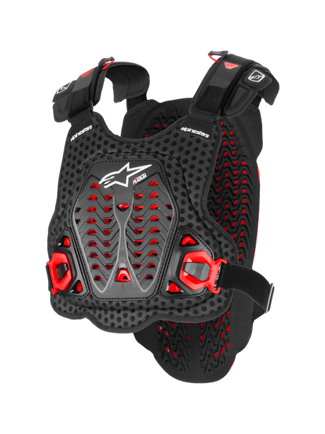 A-5 PLASMA CHEST PROTECTOR - Black/Red/WHITE Alpinestars motocross kit