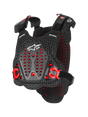 A-5 PLASMA CHEST PROTECTOR - Black/Red/WHITE Alpinestars motocross kit