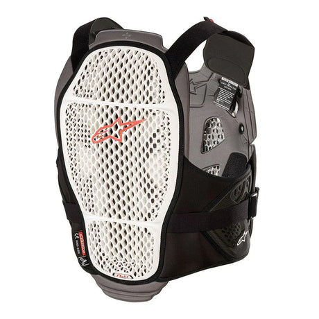 ALPINESTARS WHITE ANTHRACITE RED A-4 MAX CHEST PROTECTOR