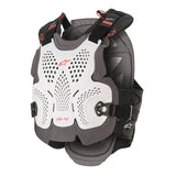 ALPINESTARS WHITE ANTHRACITE RED A-4 MAX CHEST PROTECTOR