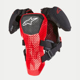 A-5 S V2 YOUTH CHEST PROTECTOR - BLACK/WHITE/RED