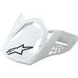 VISOR S-M10/S-M8 - SOLID - WHITE Alpinestars motocross kit
