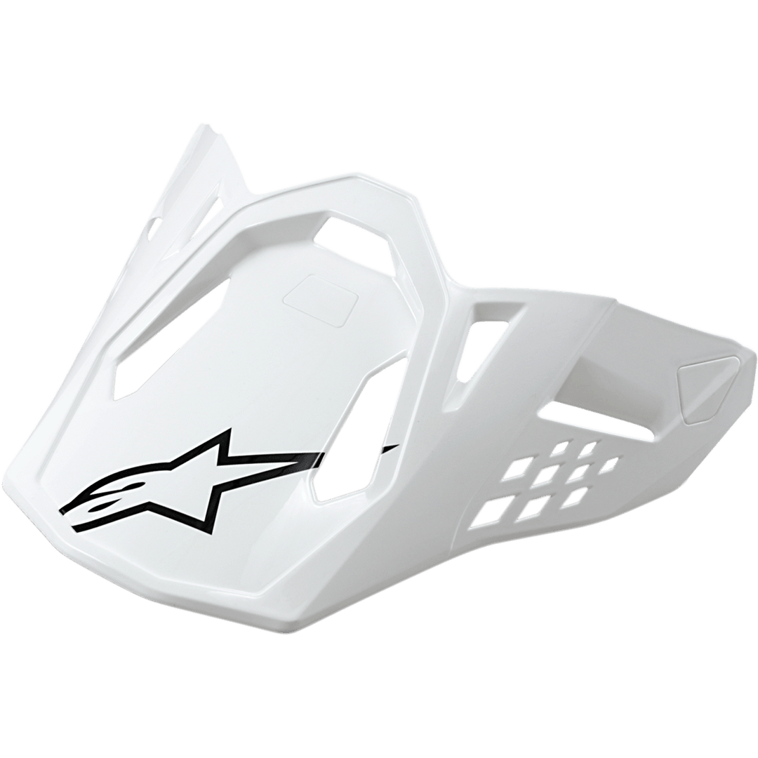 VISOR S-M10/S-M8 - SOLID - WHITE Alpinestars motocross kit
