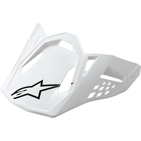 VISOR S-M10/S-M8 - SOLID - WHITE Alpinestars motocross kit
