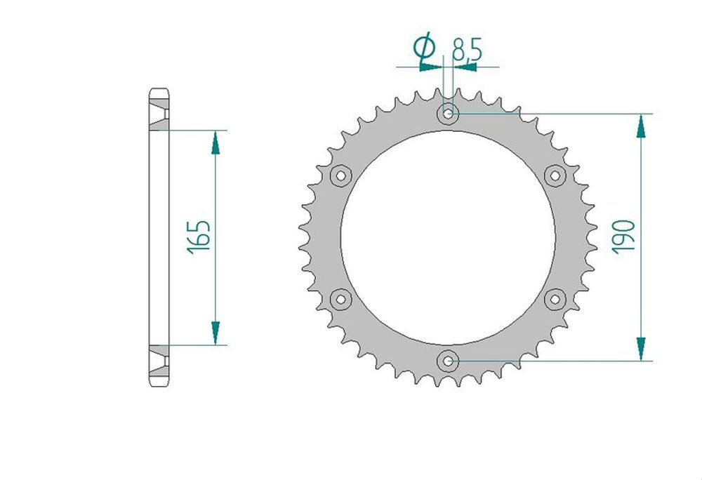Sprocket Rear JTR 896-45 AFAM 72303 - Special Order