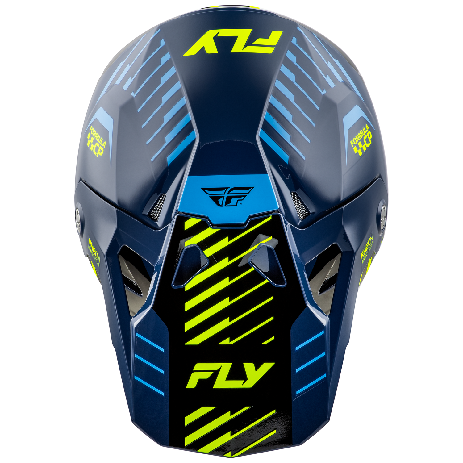 Fly Racing 2025 Formula CP Slice Helmet (Navy/Hi-Viz/White) – Dirt Store