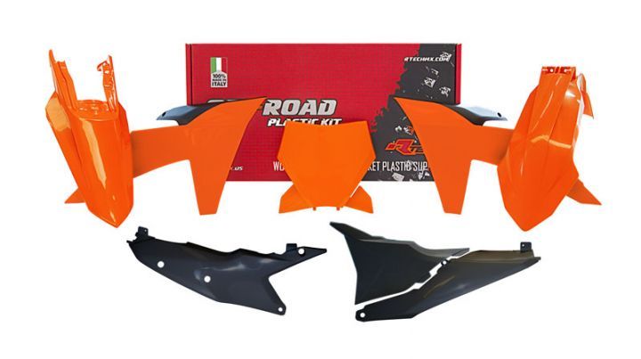 Rtech Plastic Kit KTM SX/SXF 125-450 23-ON. inc Fork Guards
