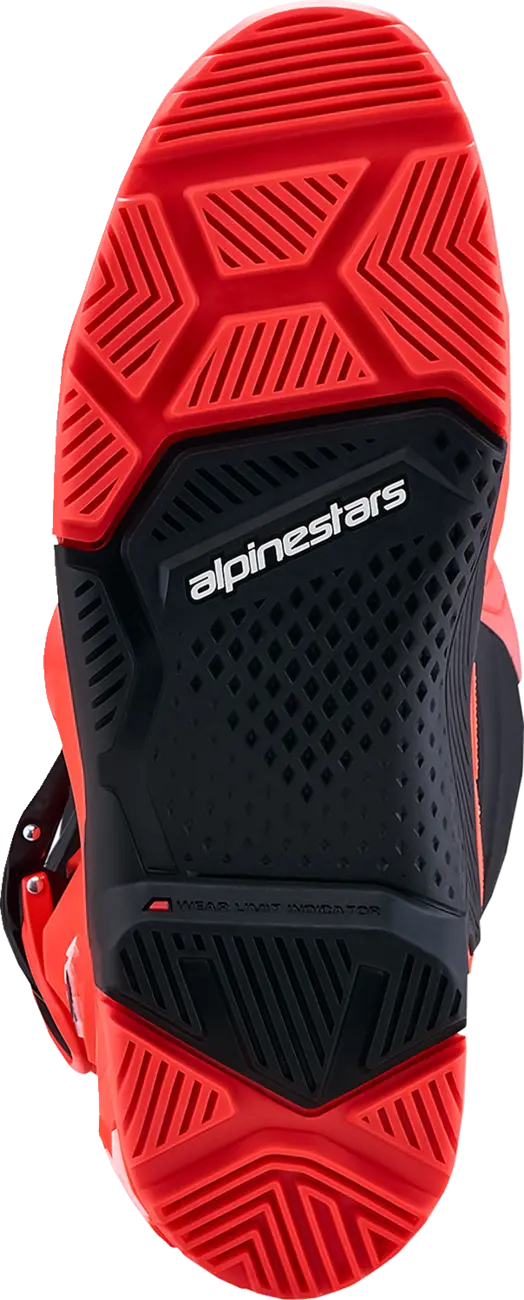 TECH 7 ENDURO BOOTS -  RED FLUO BLACK