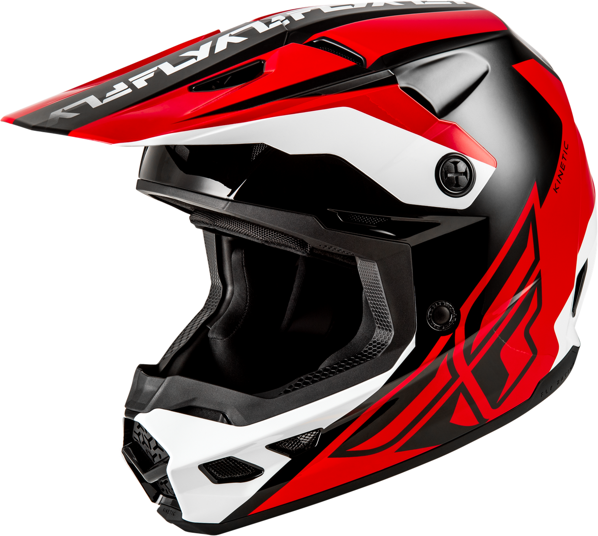 Kinetic Crest Helmet - Red/Black/White