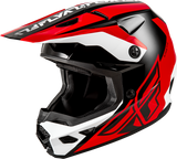 Kinetic Crest Helmet - Red/Black/White