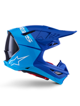 HELMET SM10 FLOOD MET BLUE/MED BLUE/BLACK CARBON