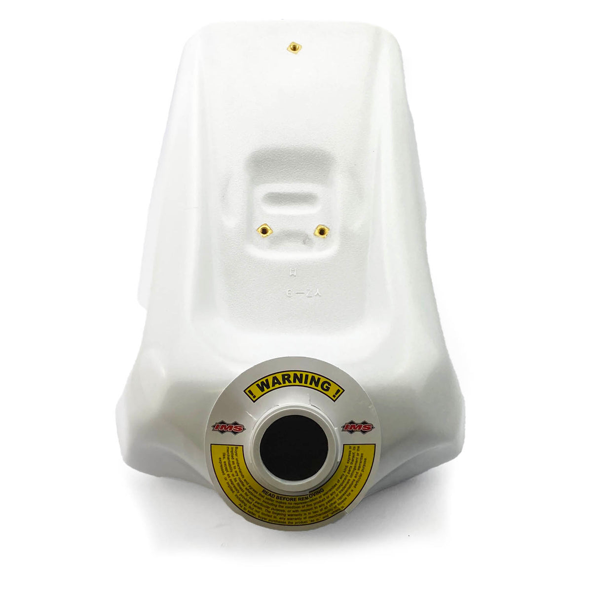 IMS Fuel Tank 3.6 gal White Screw Cap, Yamaha YZ125 1988-1992, 117313-W1